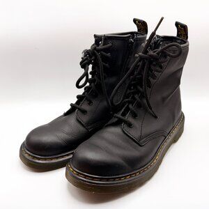 Dr. Martens 1460 Y Junior Black Leather Boots - Size 4 UK / Women's 6